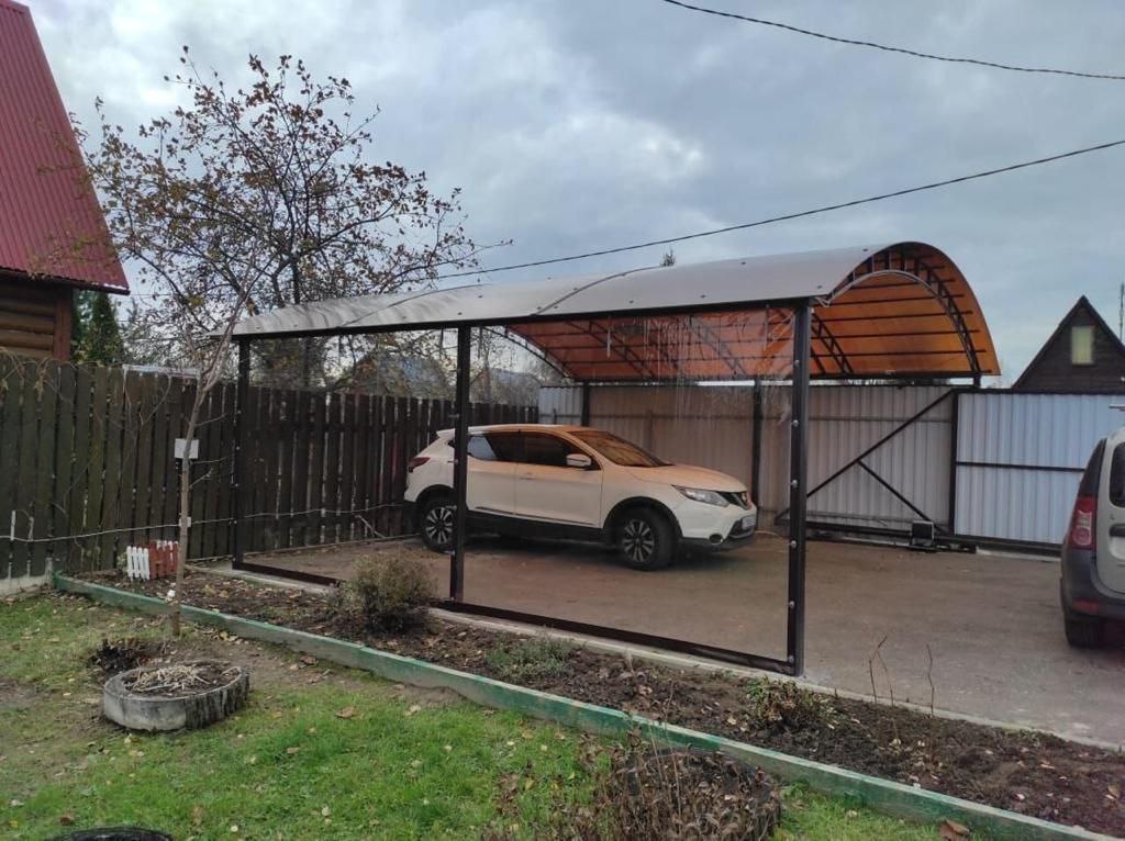 Прозрачные шторы ПВХ для навеса под автомобиль в Можайске